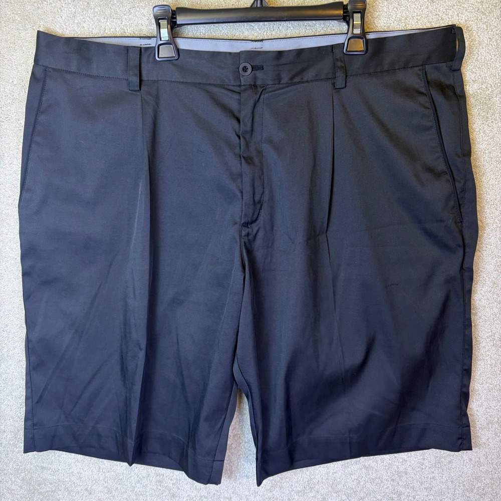 Nike Golf Shorts Men's 38 Black Dri-Fit Tour Performance Pleated 509180-010